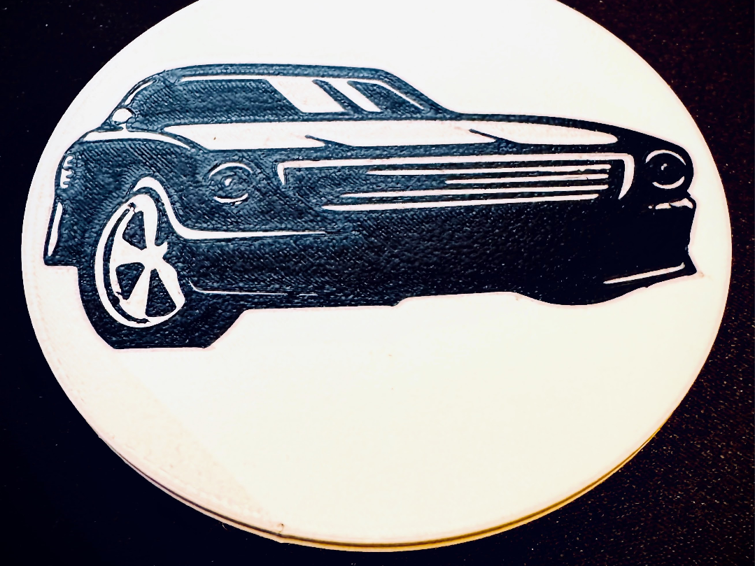 67 Mustang Silhouette Coaster