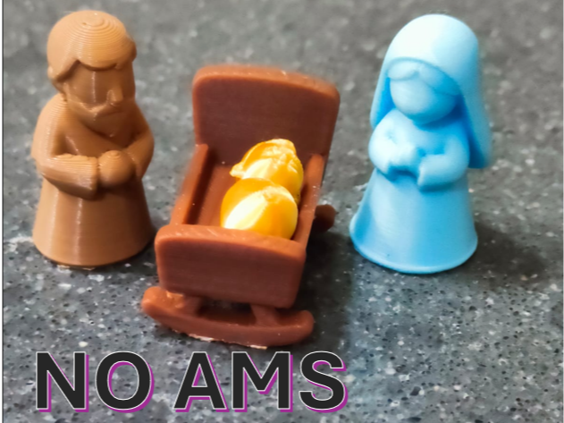 Mini Stylized Nativity Scene - 4 cm size