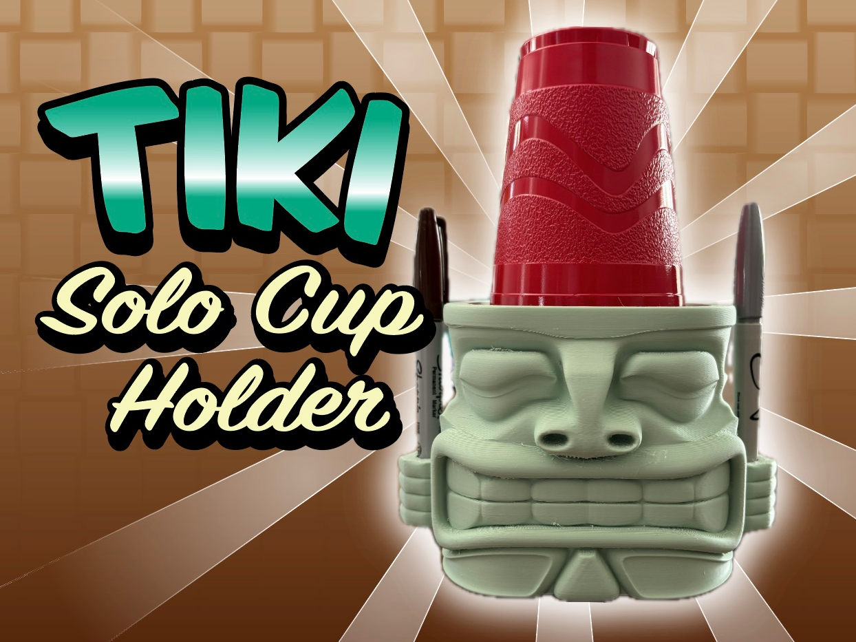 Tiki Solo Cup Holder