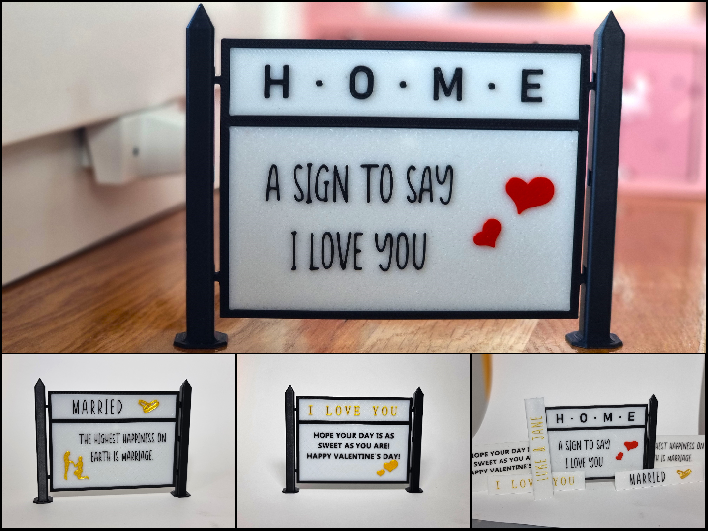 Simple Message Board with switchable Messages