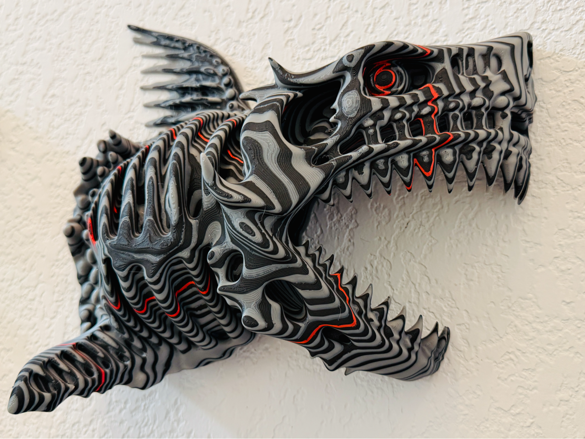 Skullwood Swamp Shark - Colorstacked wall hanger