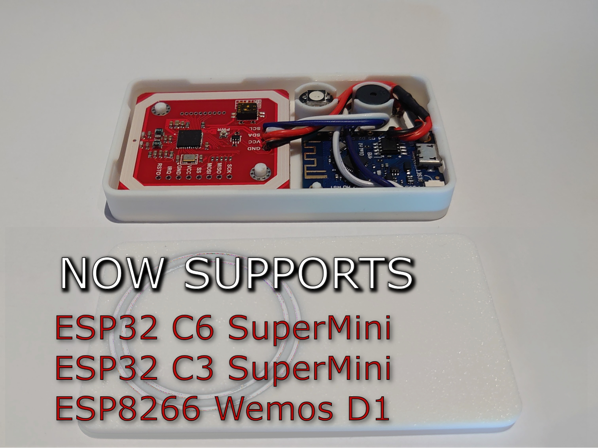 NFC Tag Reader: ESP8266/32-C6/C3 Supermini + PN532