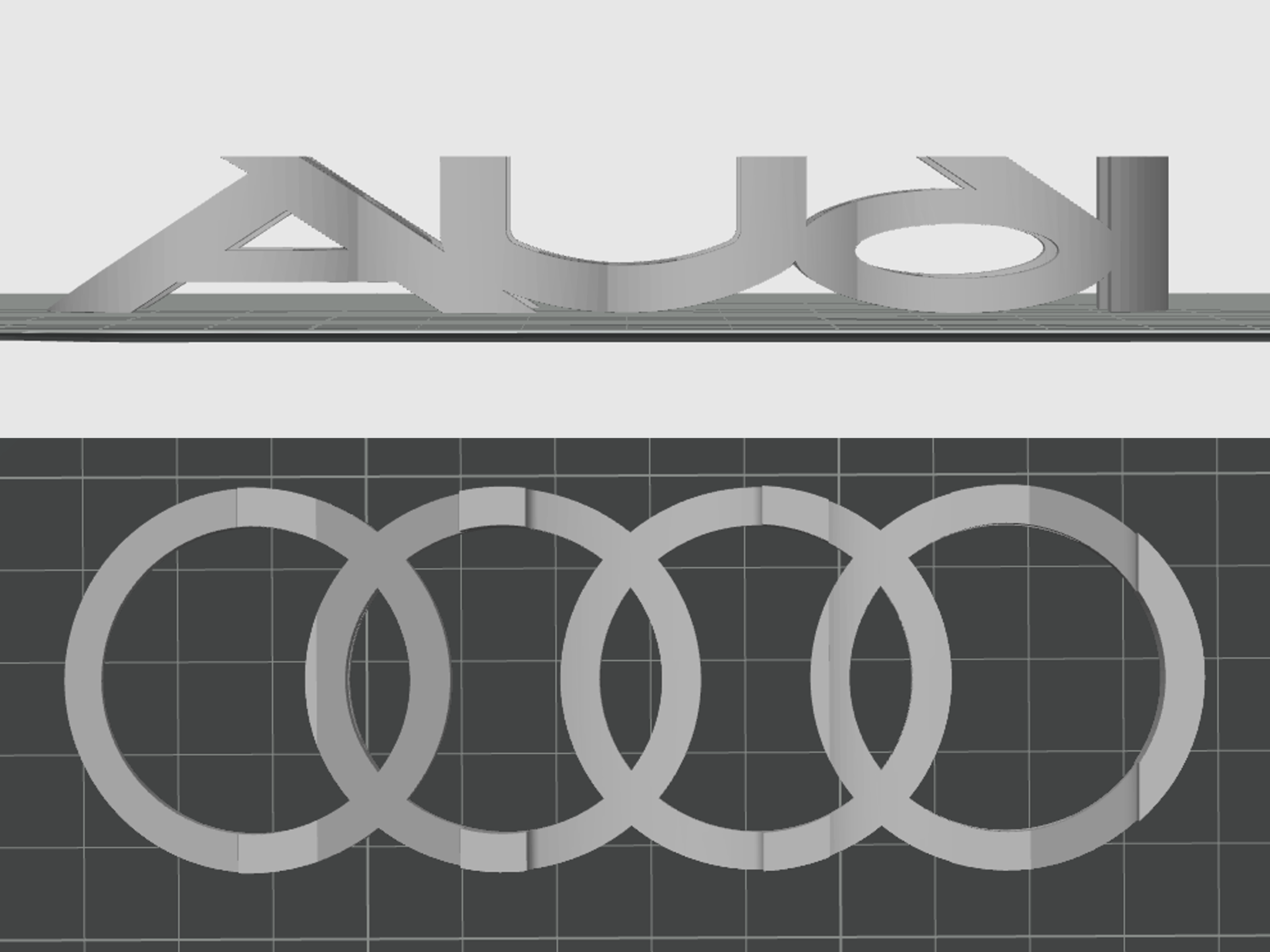 Audi Logo double sided