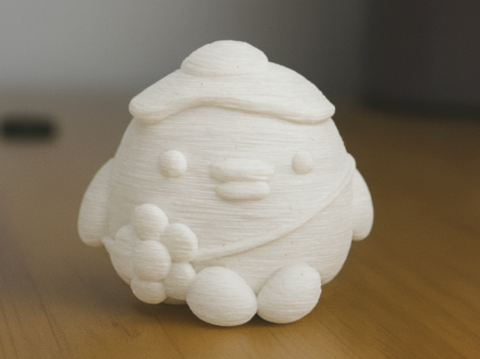 Cute Creature with Flowers Figurine