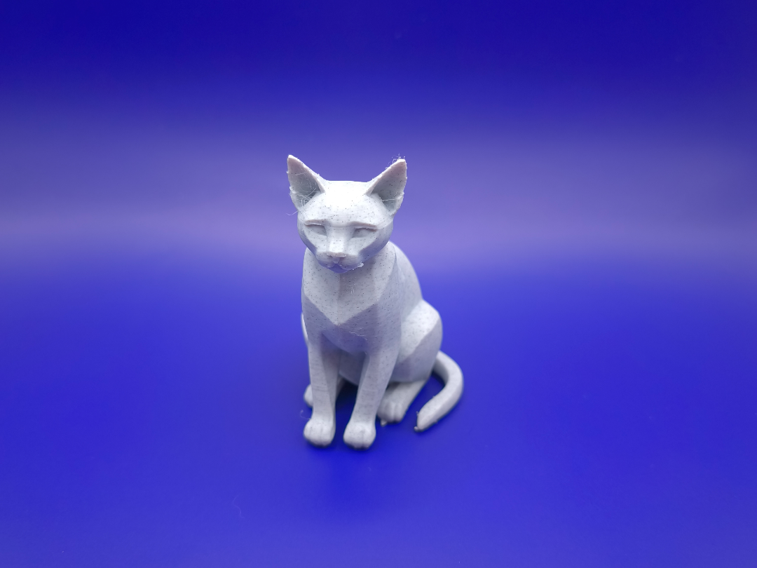 Minimalist siamese figurine