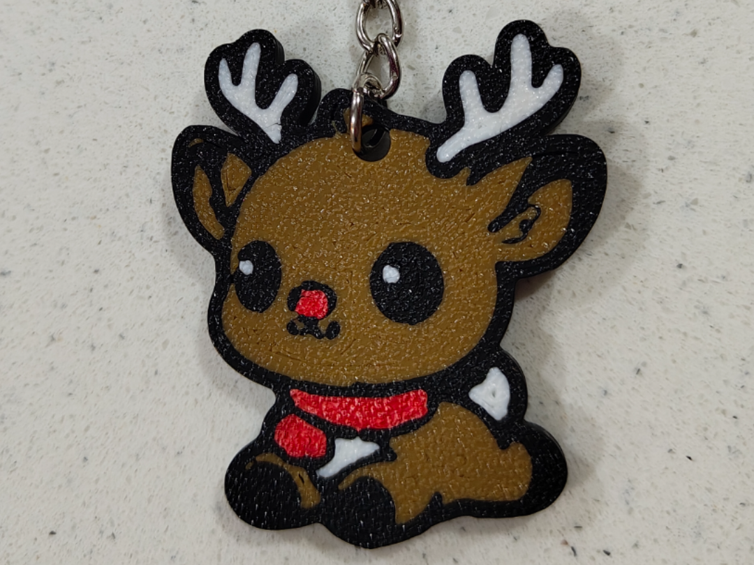 Chibi Reindeer keyring