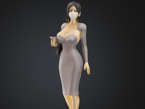 Modern City Lady Figurine – Coffee Break
