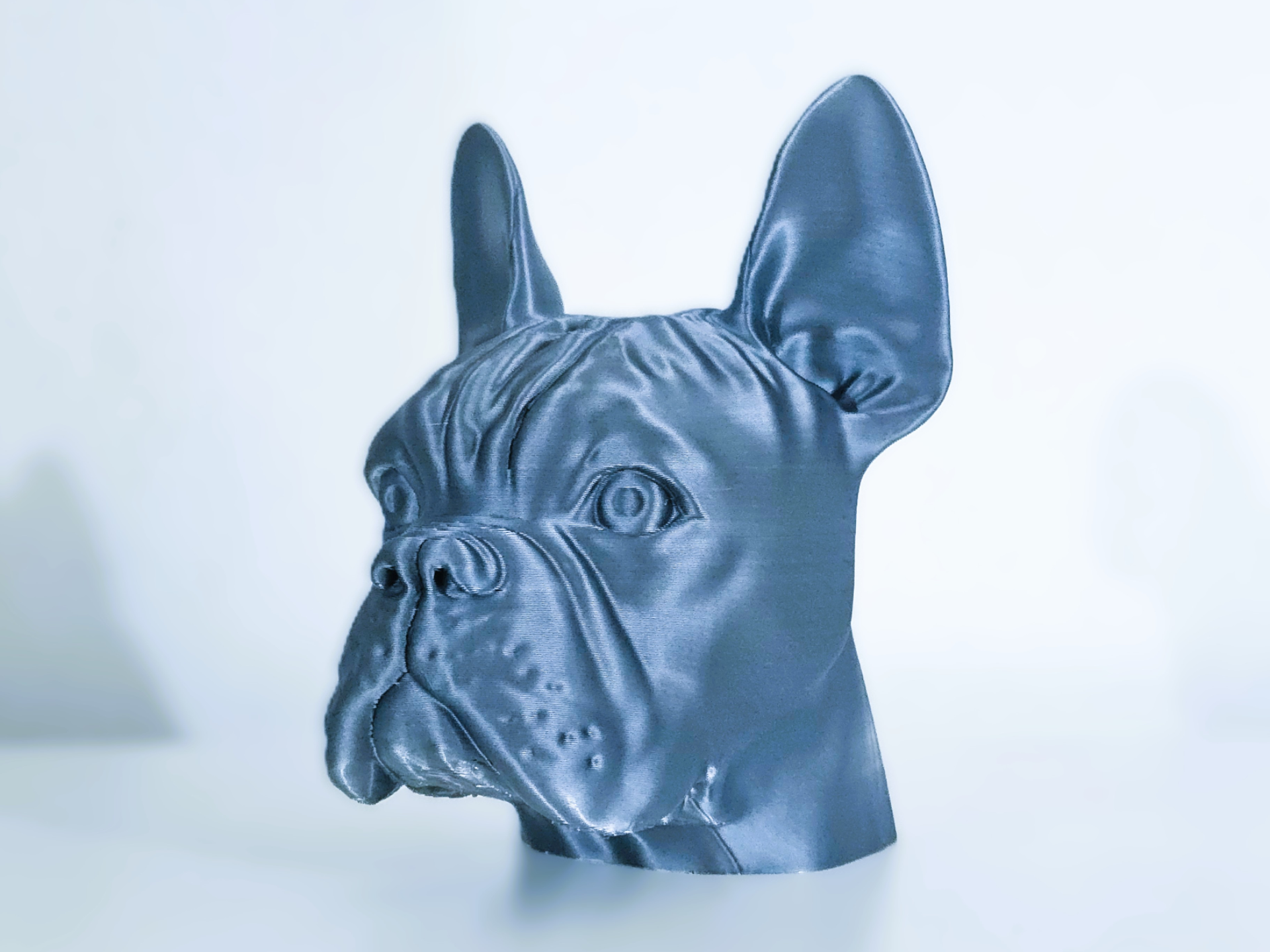 Boxer Head - dog sculpture