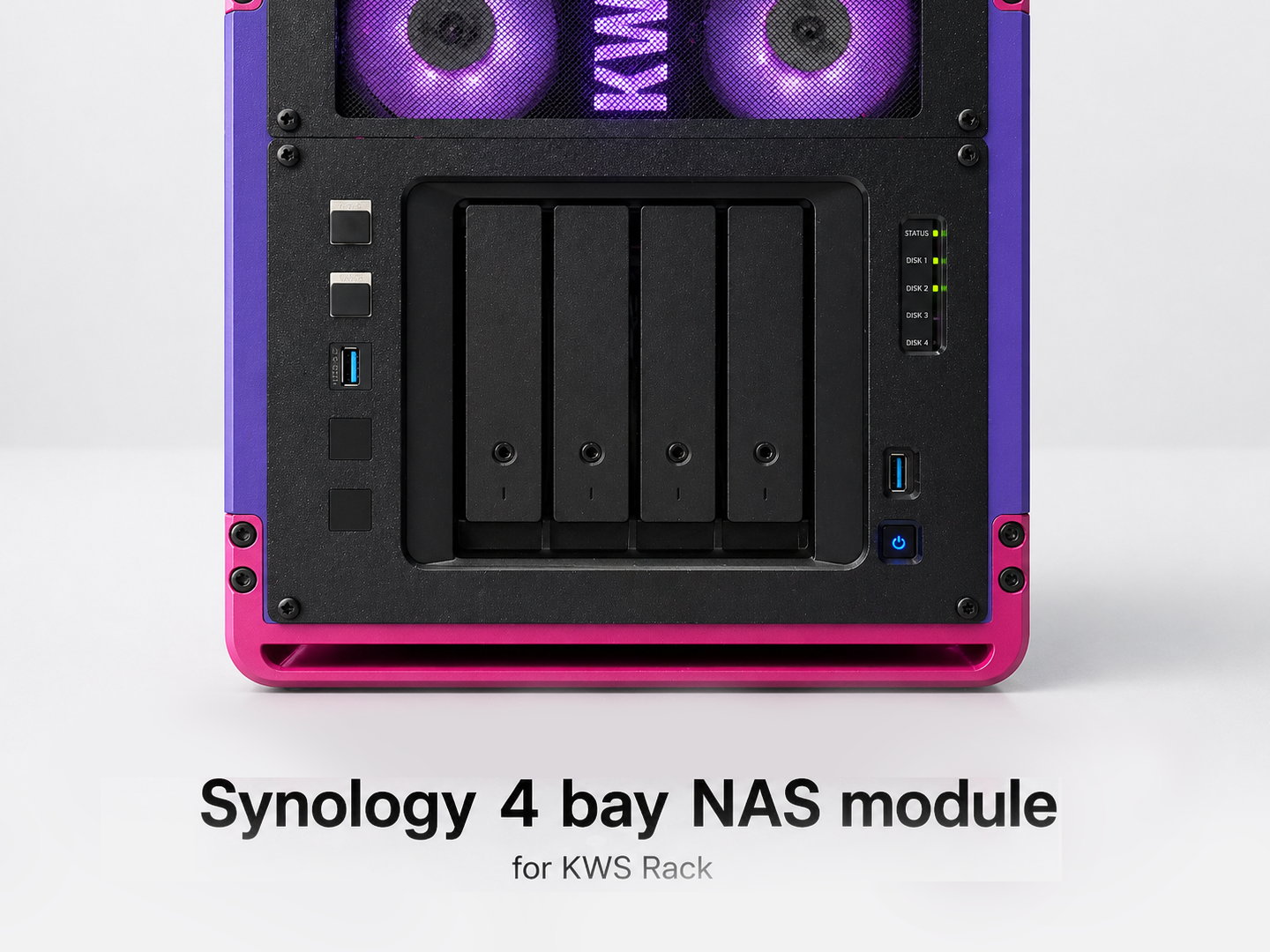 Synology 4Bay NAS Module for 10 inch KWS Rack [4U]