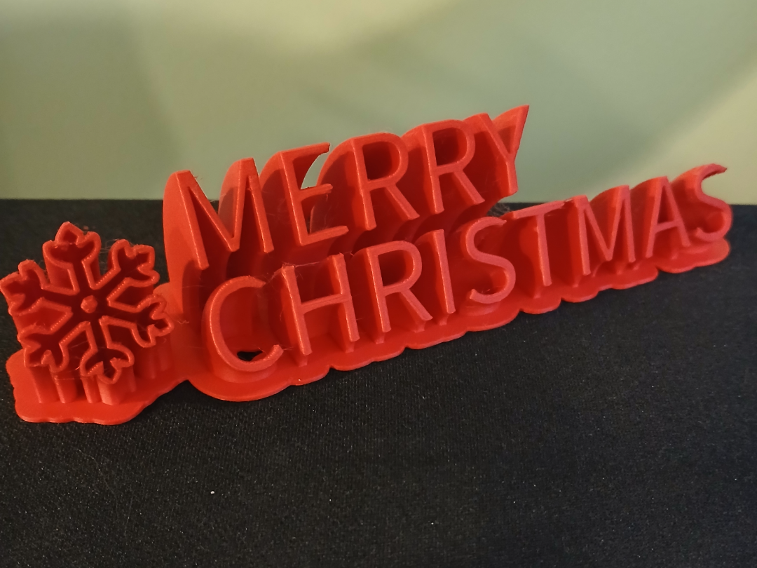 Merry Christmas shelf decor