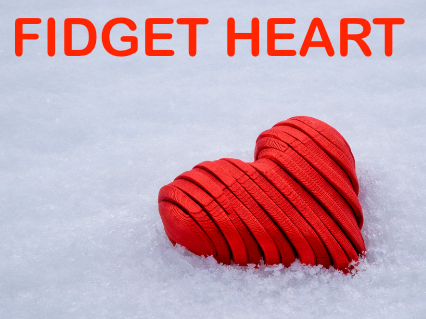 FIDGET HEART - one for each keychain