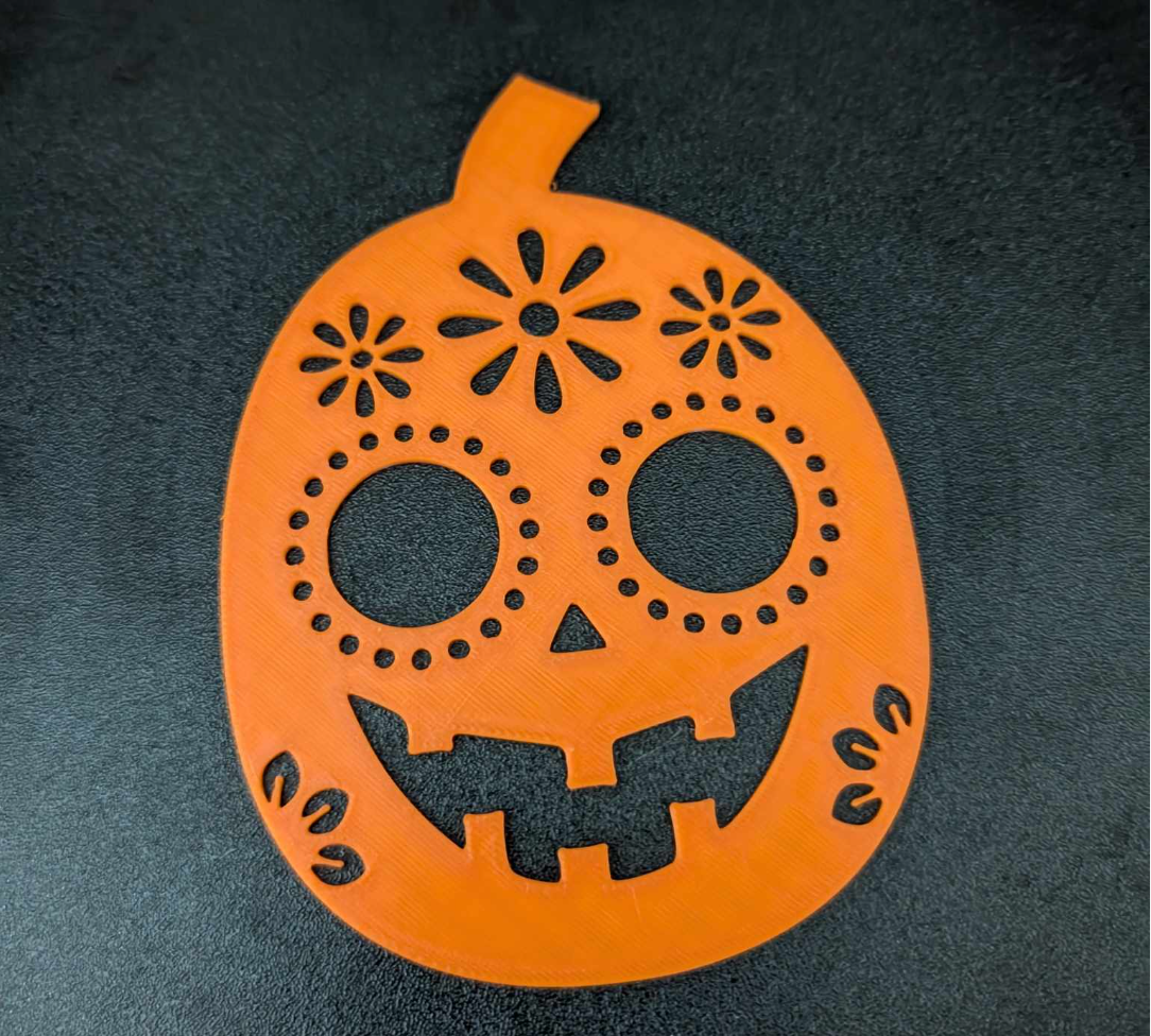 Decorated pumpkin