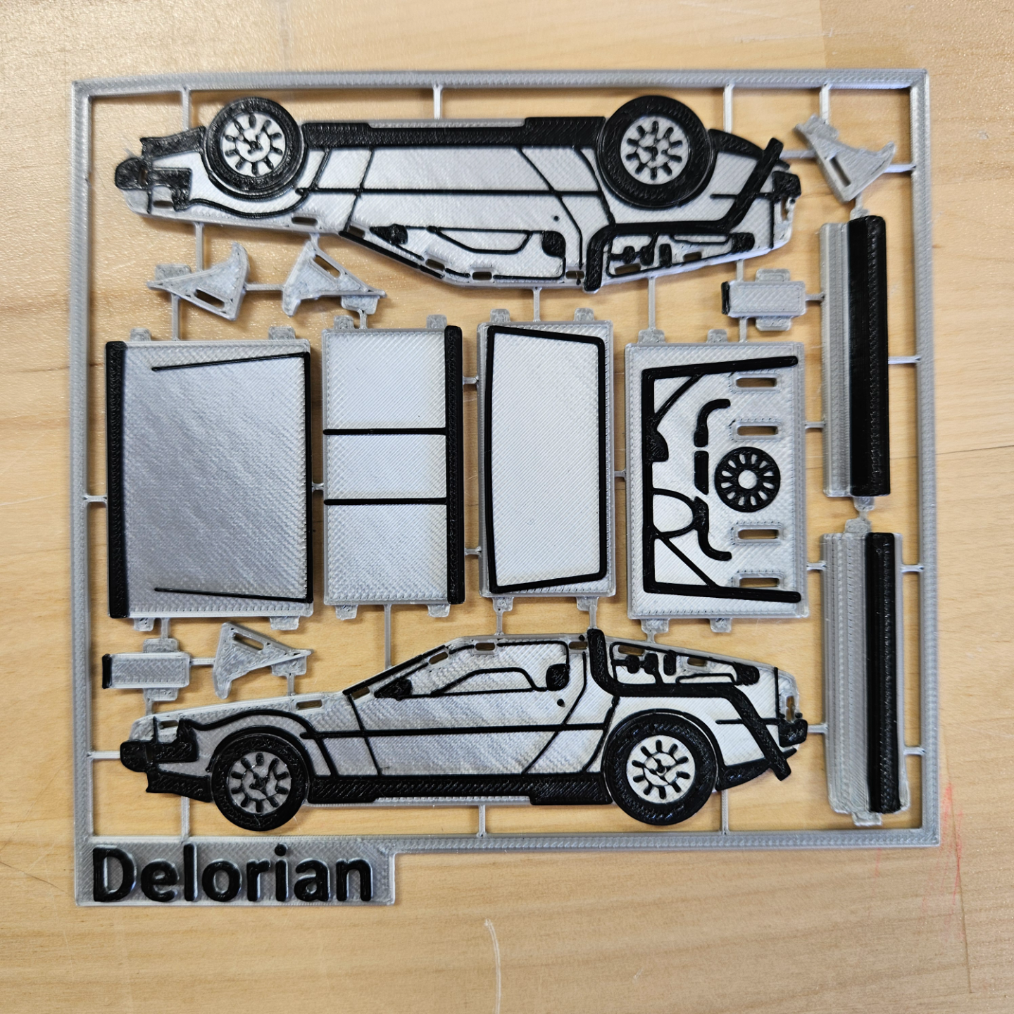 Delorian Back to the Future kit card
