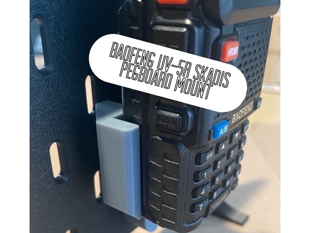 Baofeng UV-5R Skadis Pegboard Mount