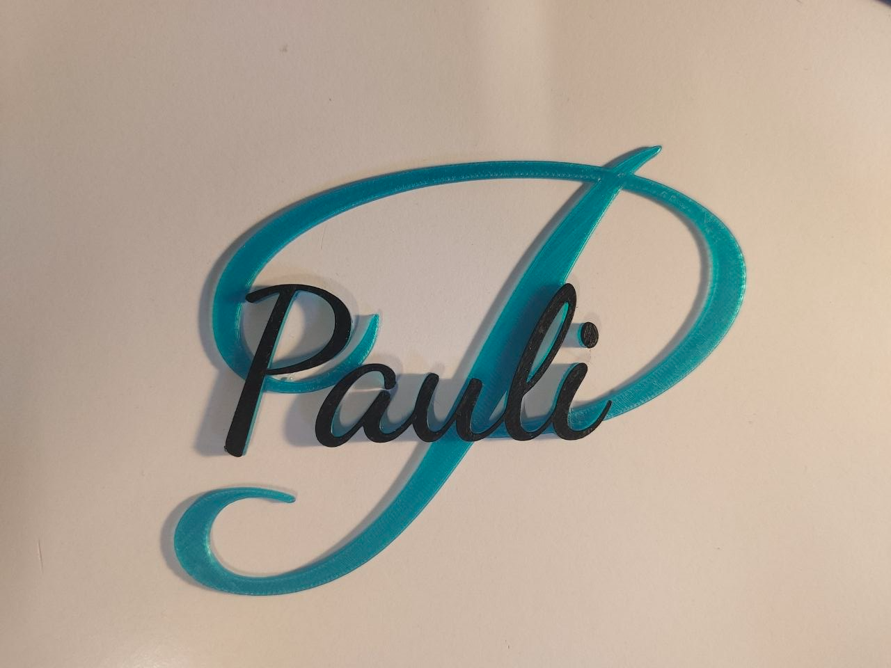 Pauli's Namenschild