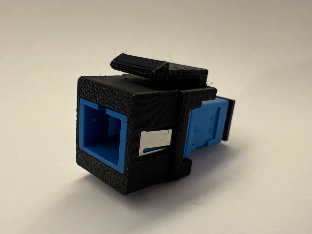 Keystone Fiber Optic Adapter/Coupler Insert