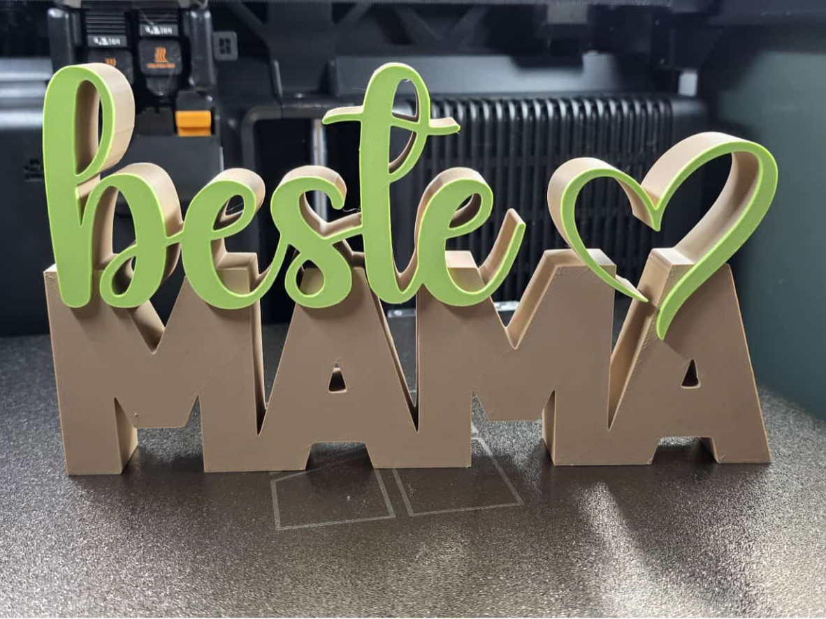 beste Mama Schriftzug
