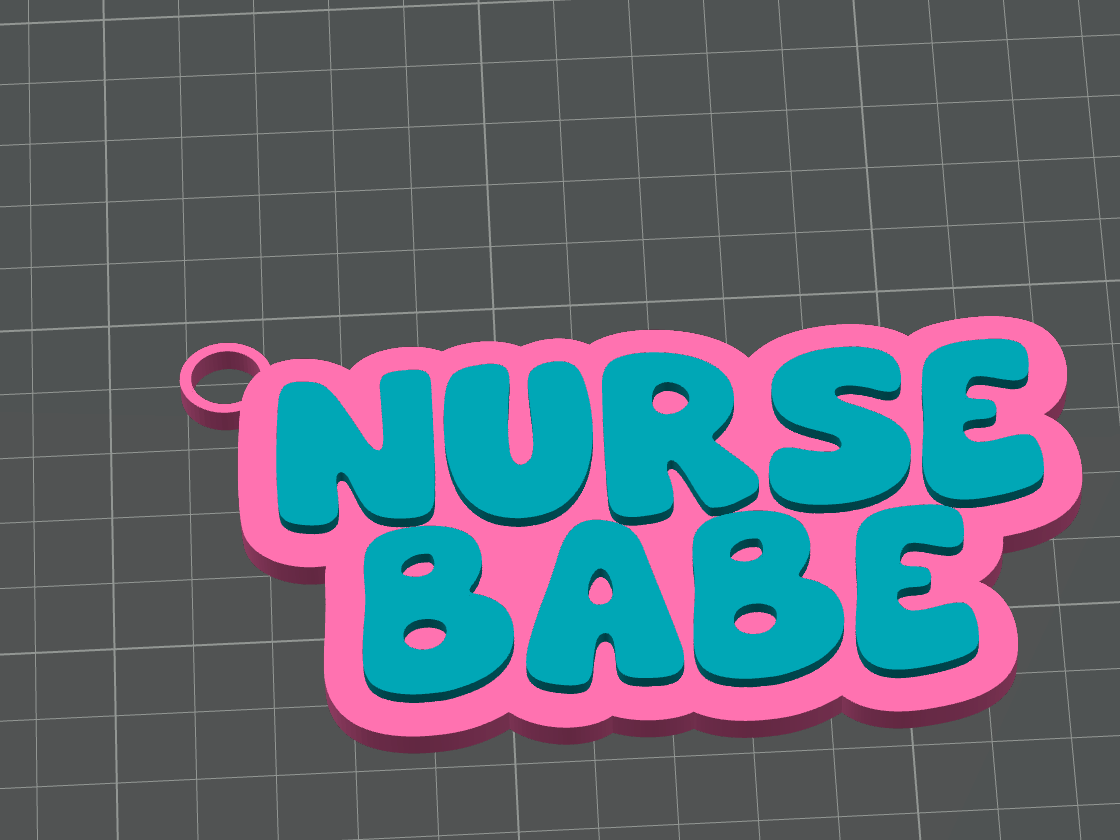 Nurse Babe Keychain