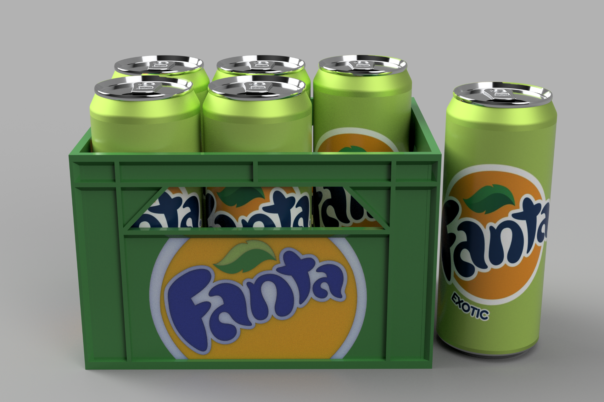 6x33cl Fanta slim can crate