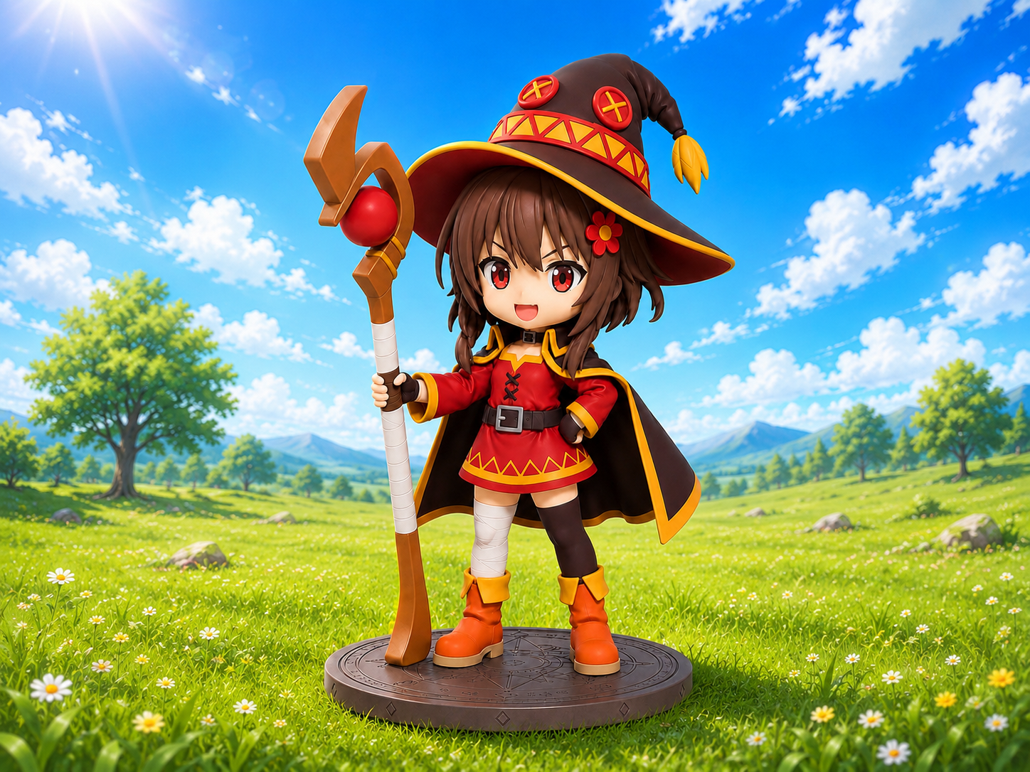 Chibi Megumin with Magic Circle Base - KonoSuba