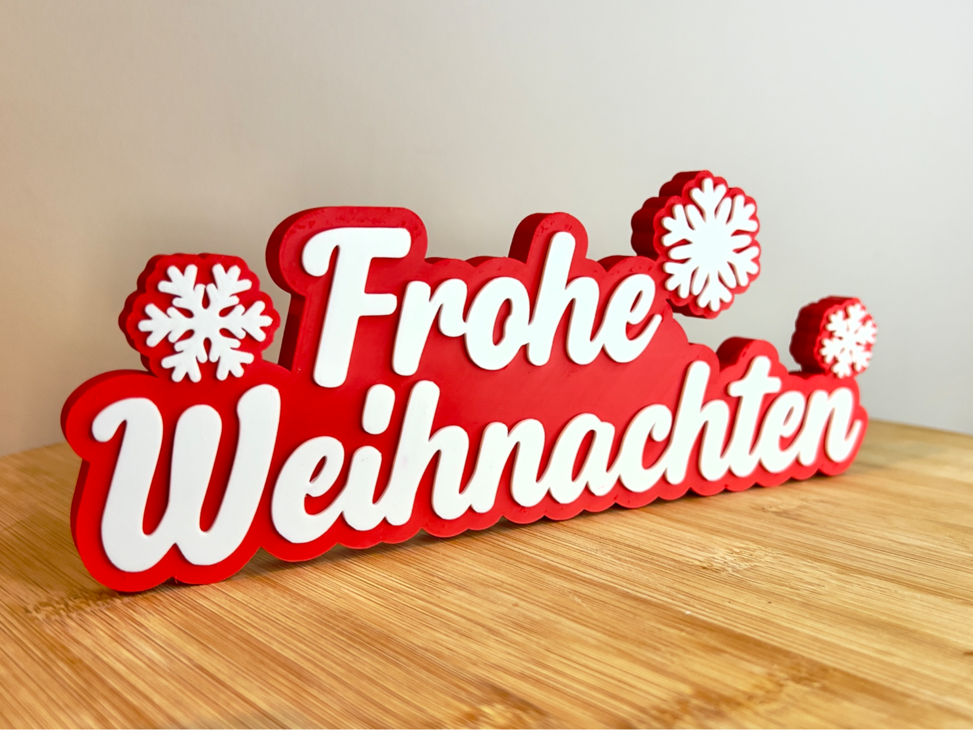 Frohe Weihnachten Schneeflocke - glatte Oberfläche