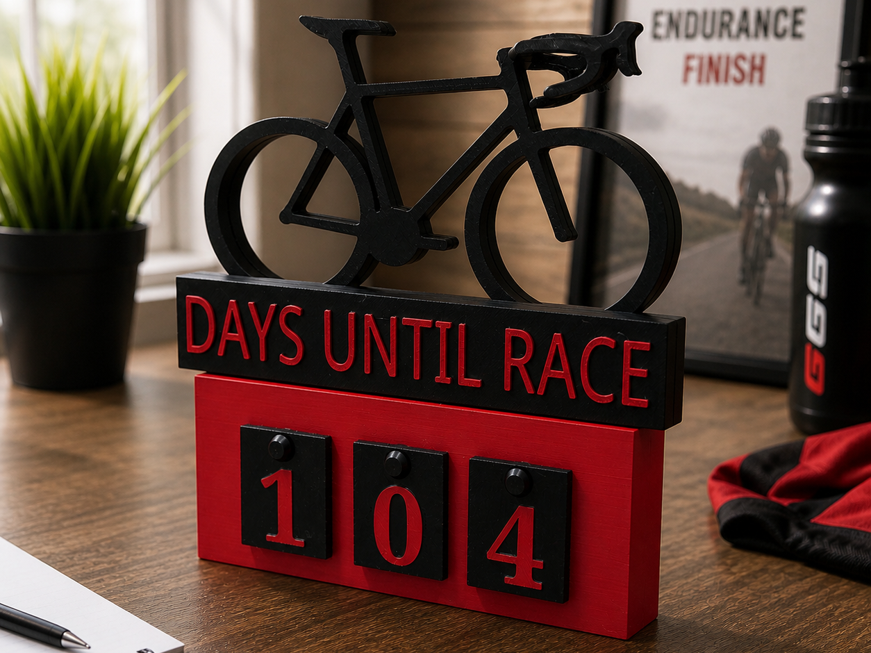 Days Until Race – Modular Countdown Desk Display