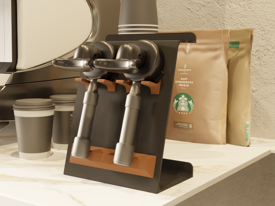compact duo potafilter holder and accessories