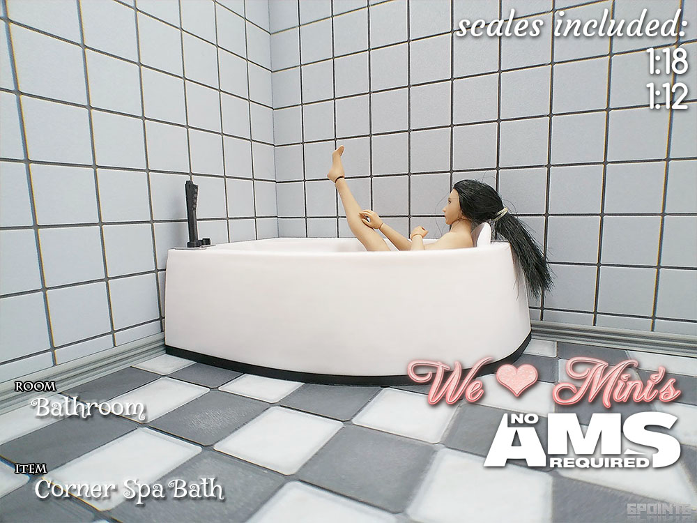 WLM - Corner Spa Bath Bathtub