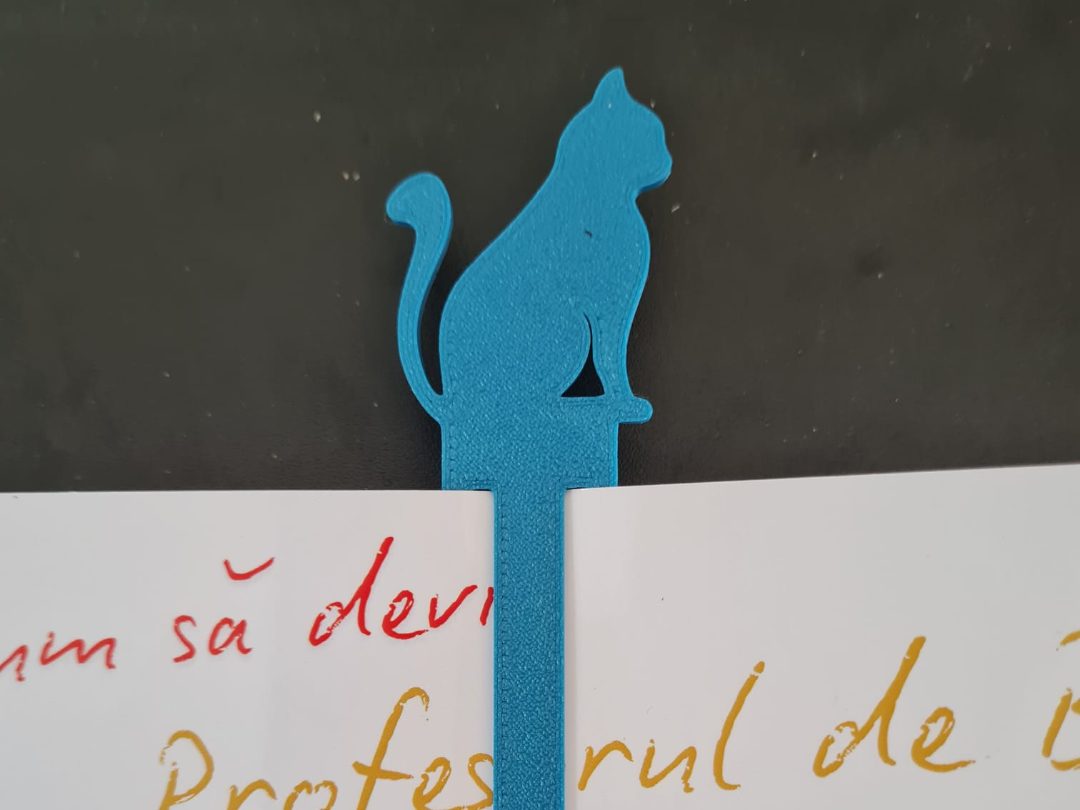 Cat Bookmark 3D Printing