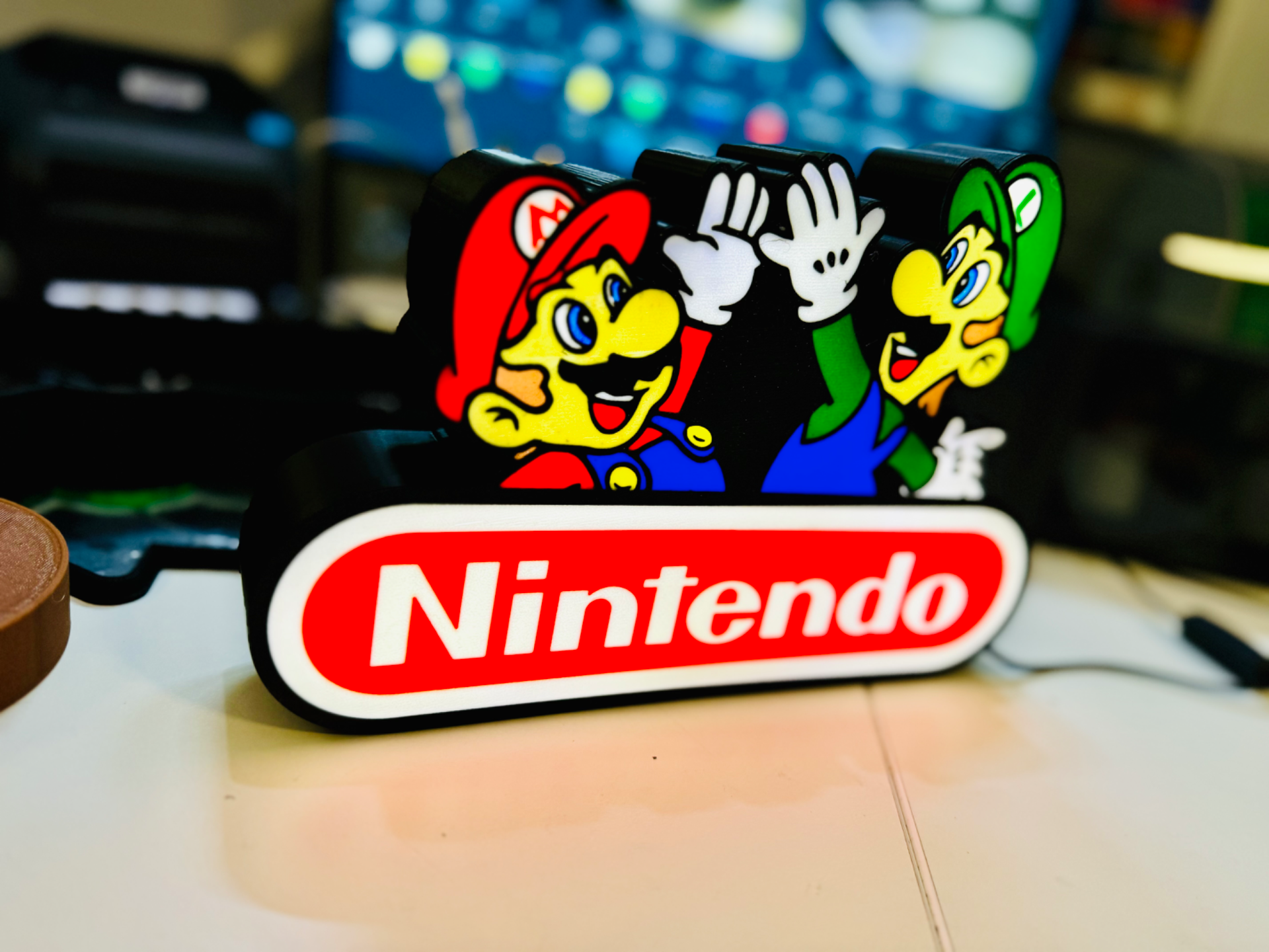 Nintendo - Mario & Luigi - High Five Light up Sign