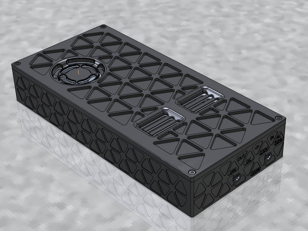 Mean Well LRS350 ISO Grid Case