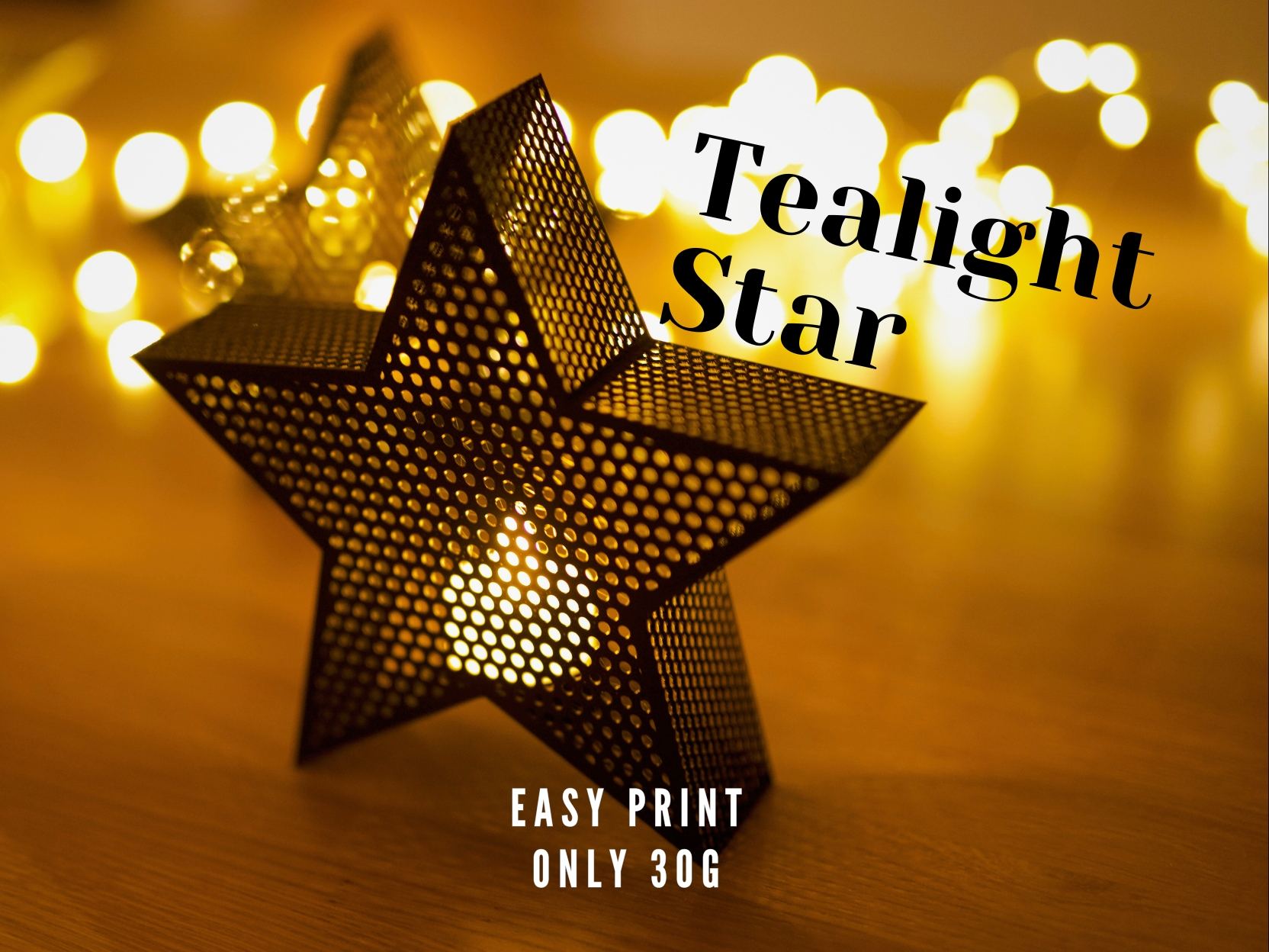 Modern Tealight Star - Lightweight & Easy