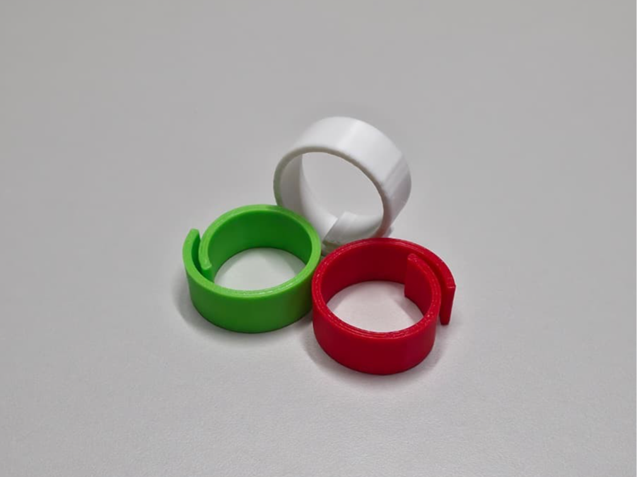 Geflügel-Beinringe Set: 14mm, 16mm, 18mm, 20mm