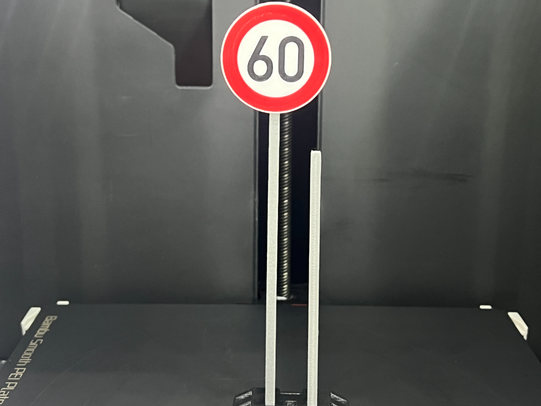Verkehrszeichen 274-60: Zulässige Höchst­geschw.