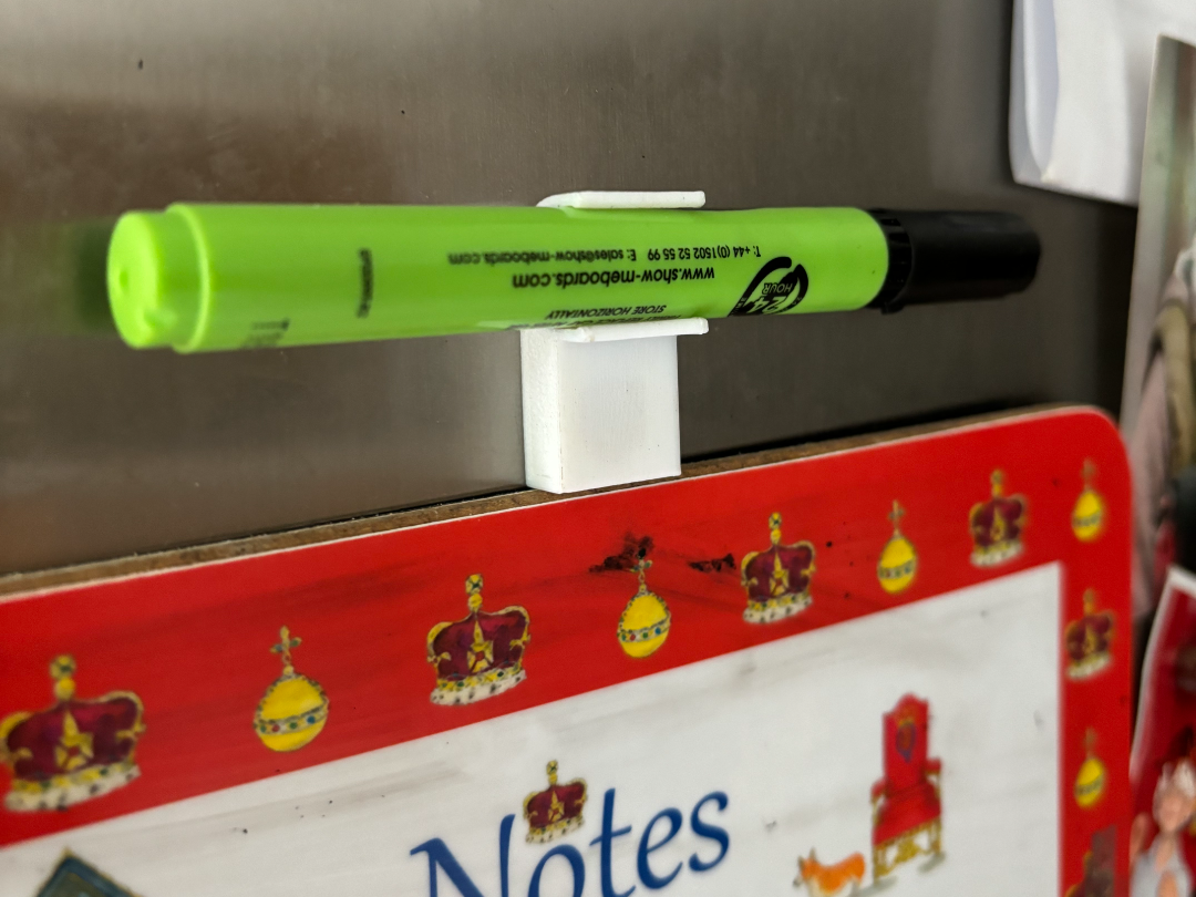 Magnetic pen clip