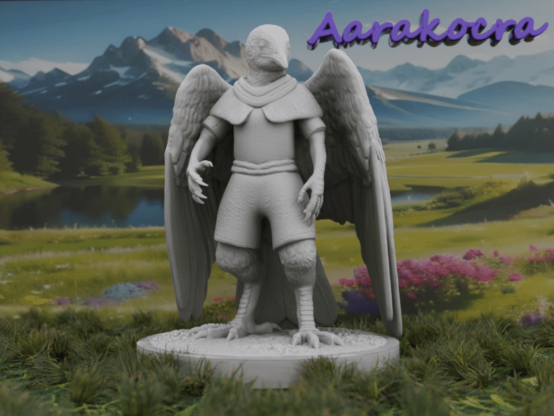 Aarakocra dnd miniature