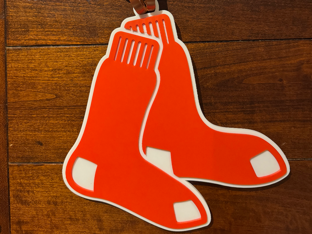 Boston Red Sox Oversized Necklace Socks Logo