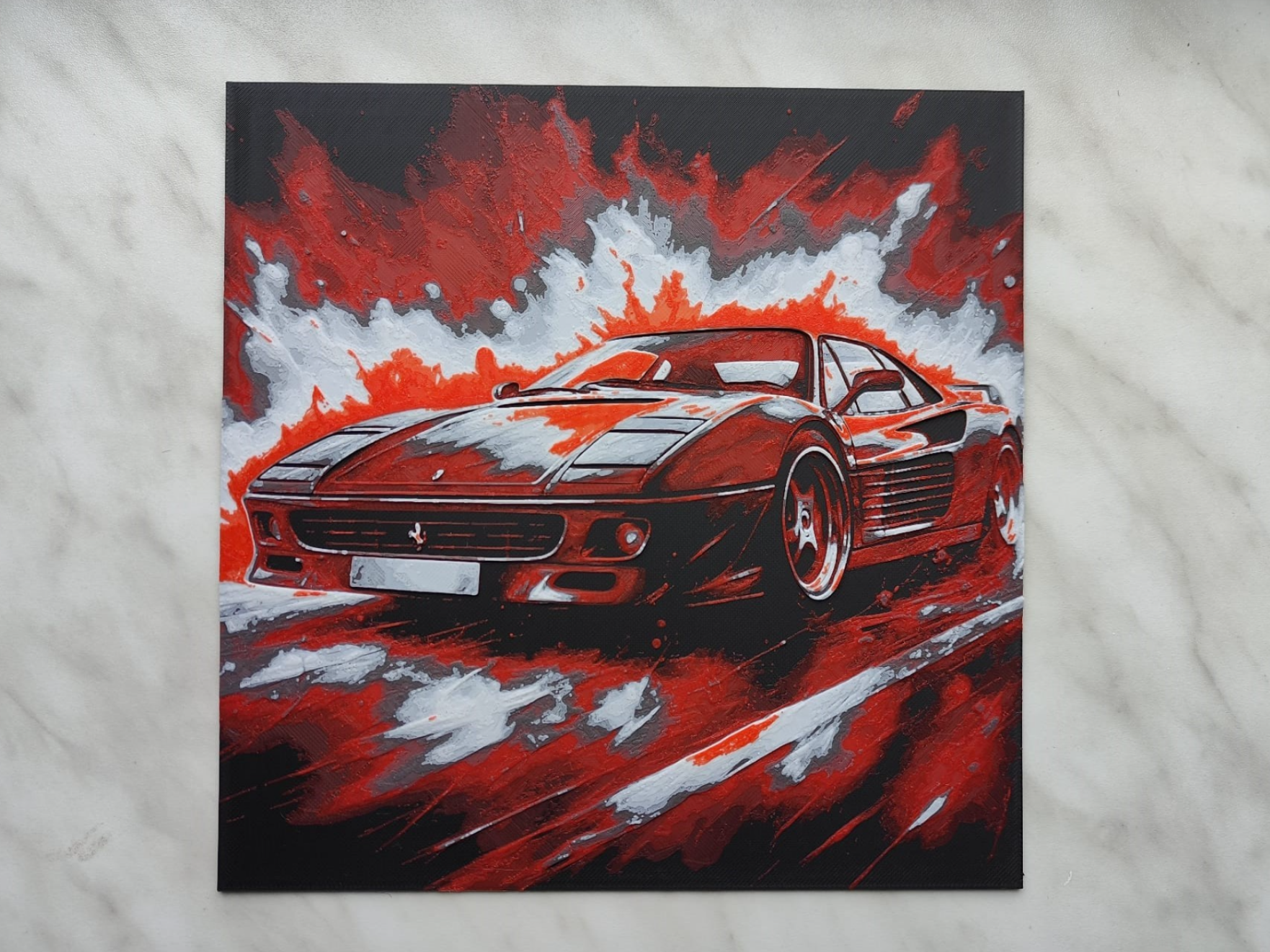 Ferrari Testarossa - Hueforge