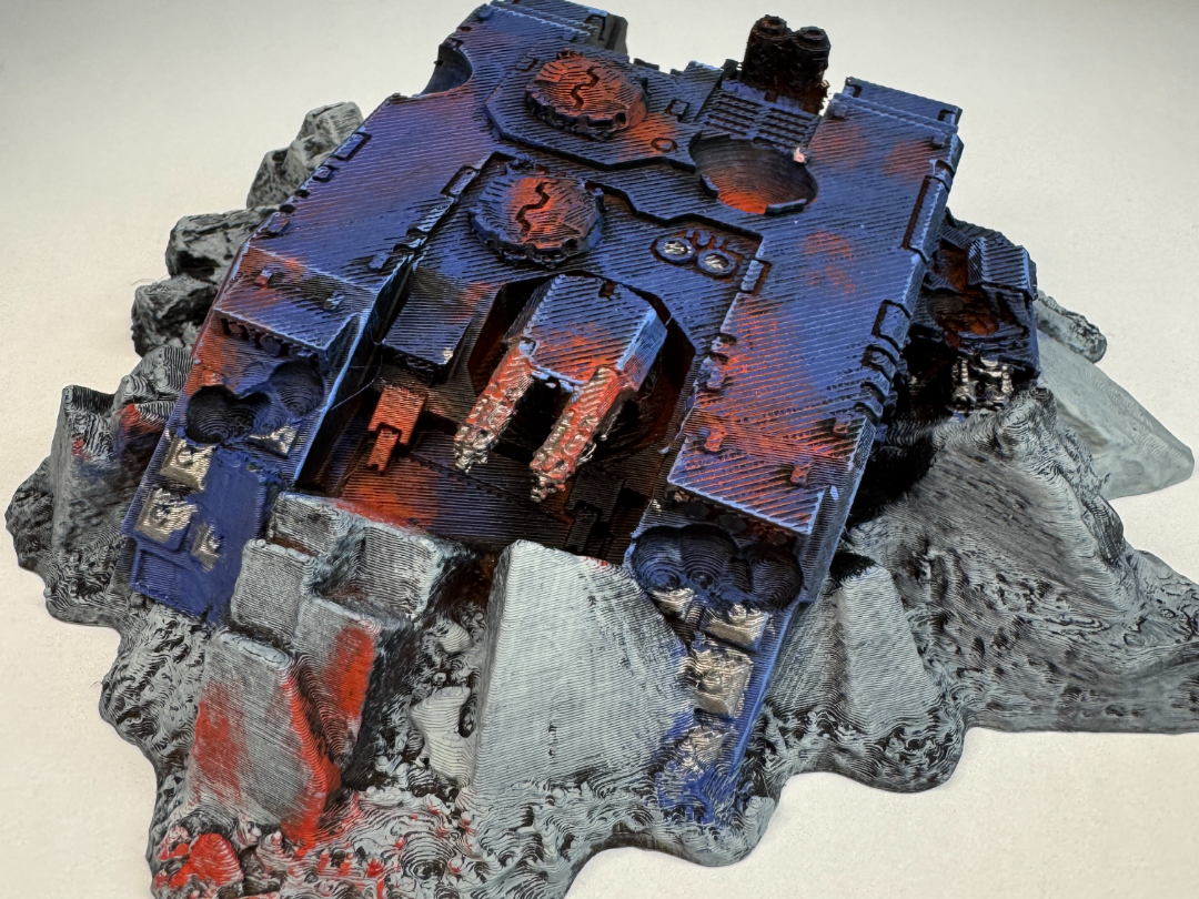 Destroyed 40k Land Raider