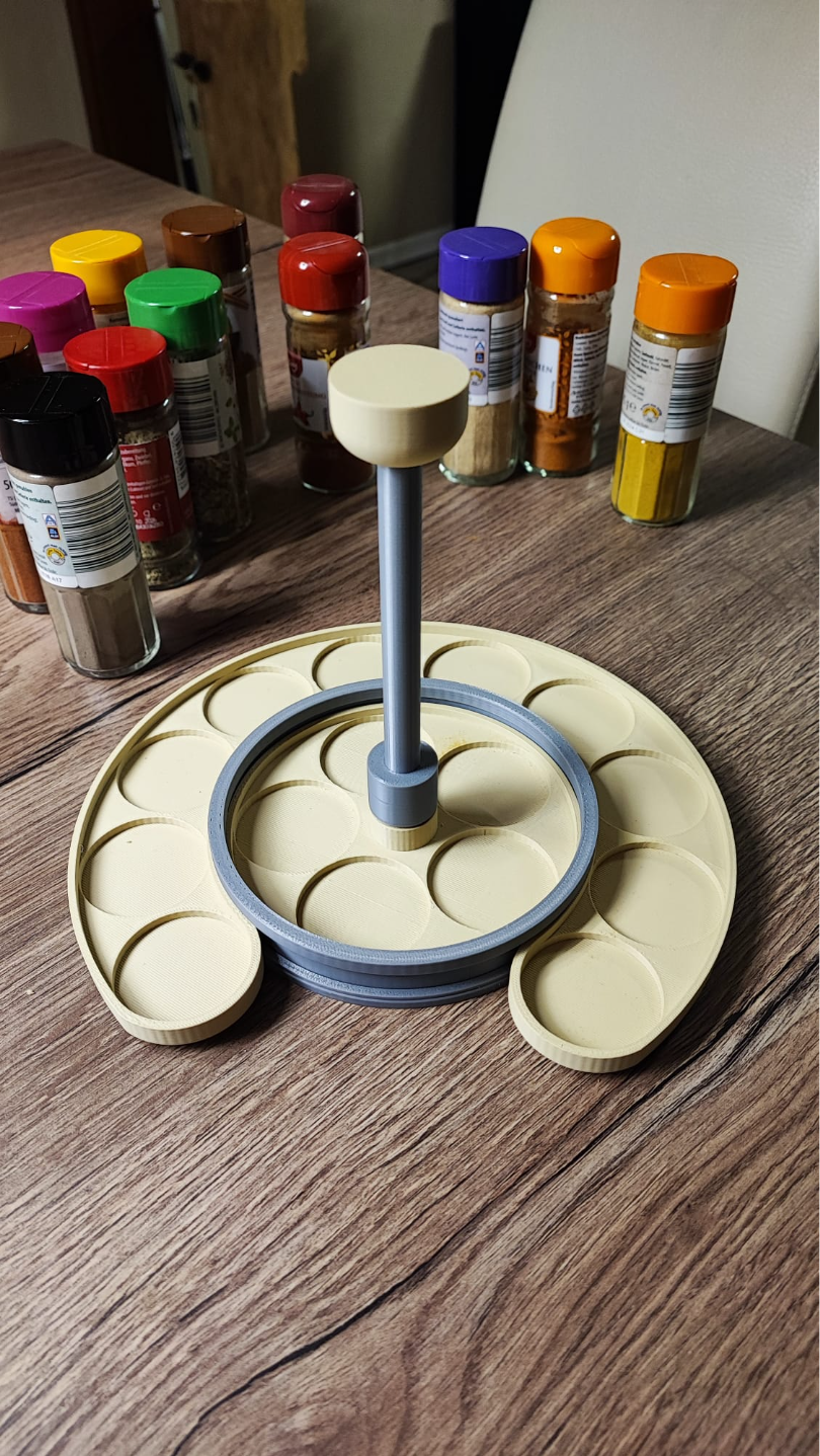 Spice Carousel Rotating Two Layers Organizer