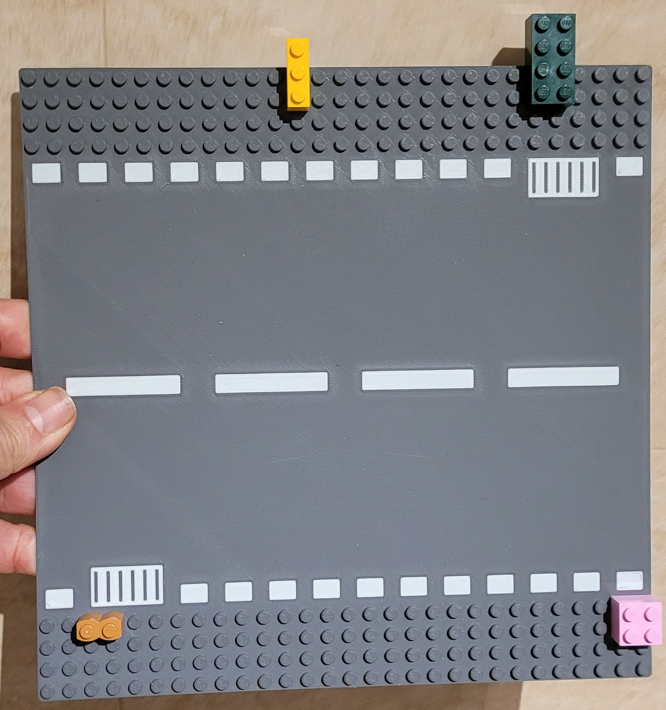brick base plate "straight road"