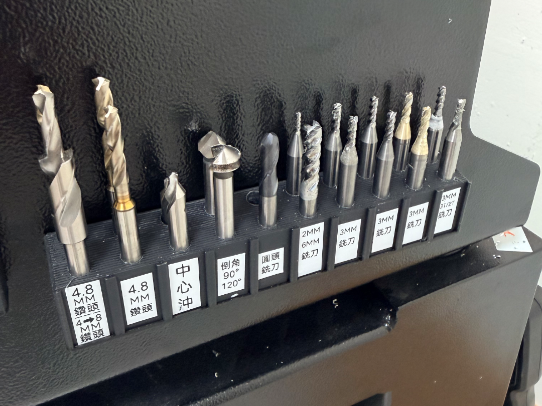 CNC mill holder (Ø6/3/4mm)