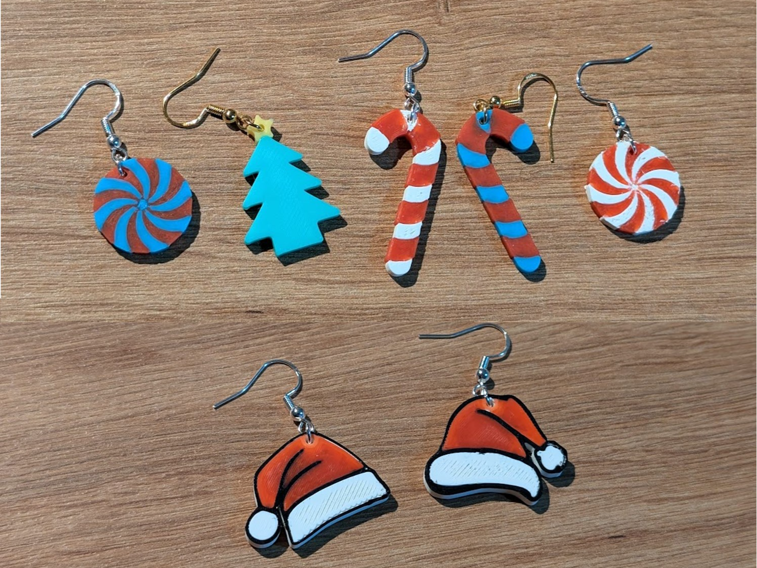 Christmas theme earing/keychain