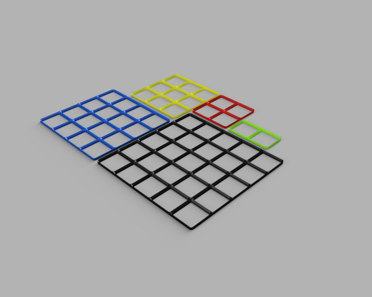 Gridfinity Slim Baseframe Models