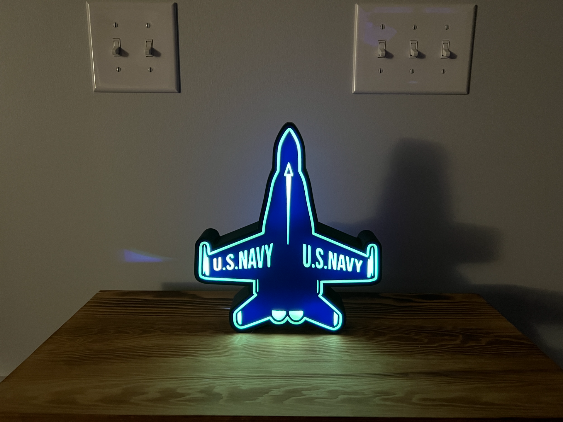Navy Blue Angels Light Box
