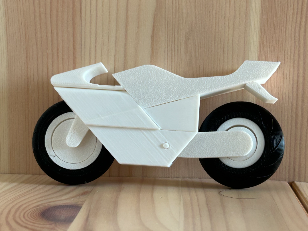 nrj's Motorcycle, articulated wheels