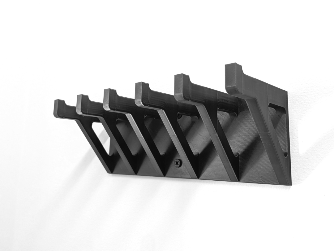 Row of Sturdy Wall Hooks
