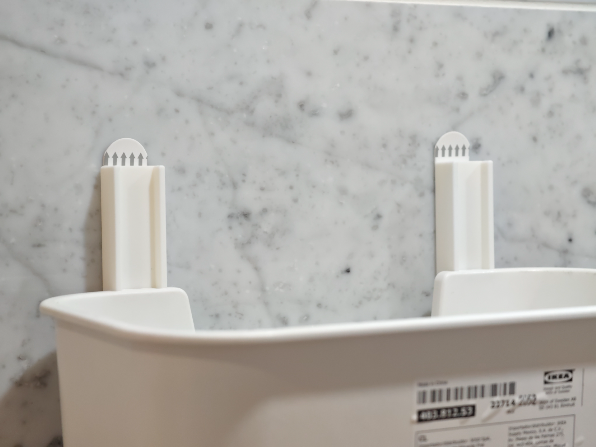 Ikea Tisken Mount with Command Hanging Strips