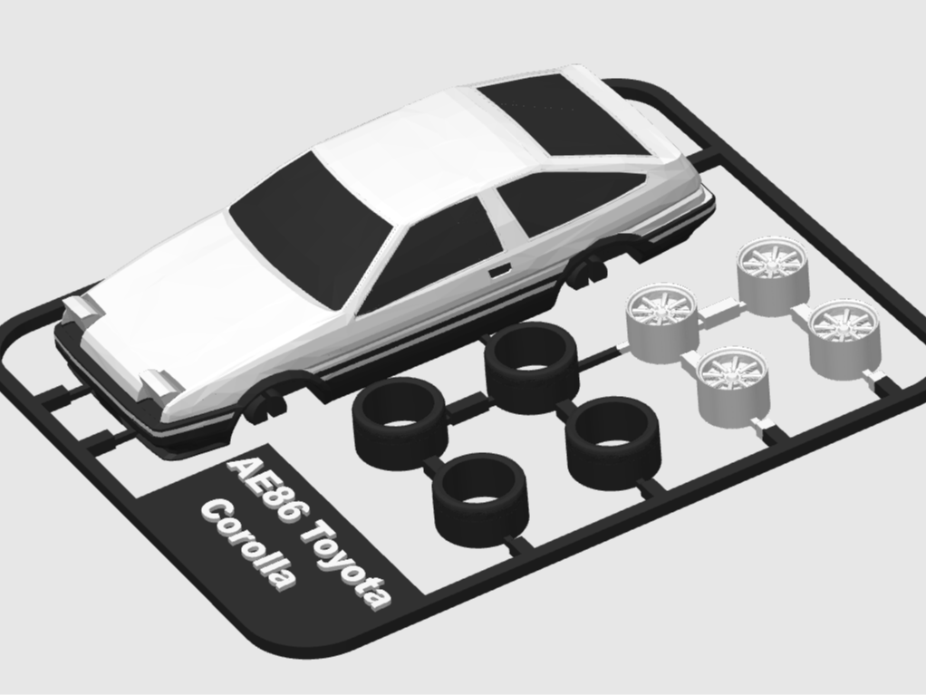 AE86 Toyota Corolla Trueno kit card
