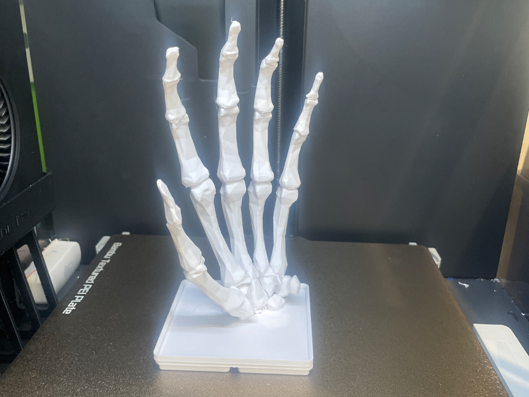 Gridfinity with pin Skeleton hand